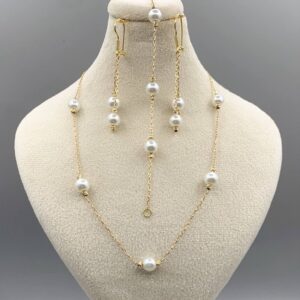 سرویس مروارید (گردنبند، دستبند، گوشواره) کد G1529