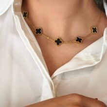 گردنبند ونکلیف مشکی کد G96