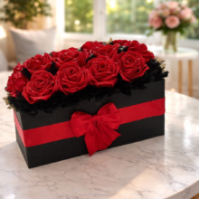 گل روبانی 15شاخه جاودان سوپر شاین کدB75