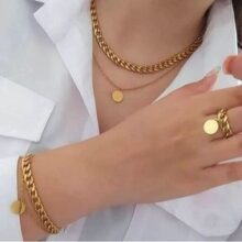 ست کامل کارتیر(گردنبند، دستبند، انگشتر) کد S1529